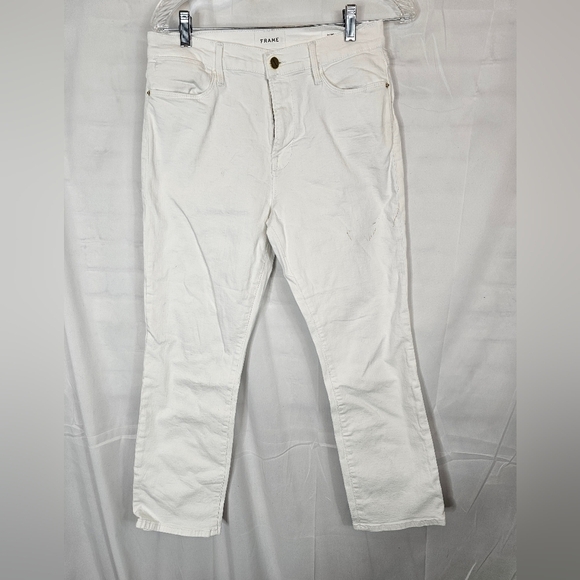 Frame Le High Straight leg white jeans in size 30 NWT - Picture 1 of 5